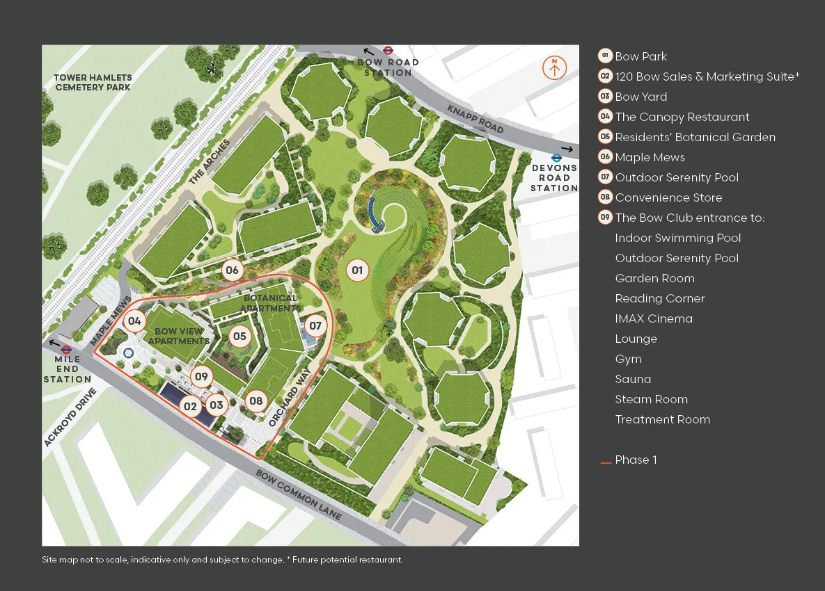 Bow Green Site Plan